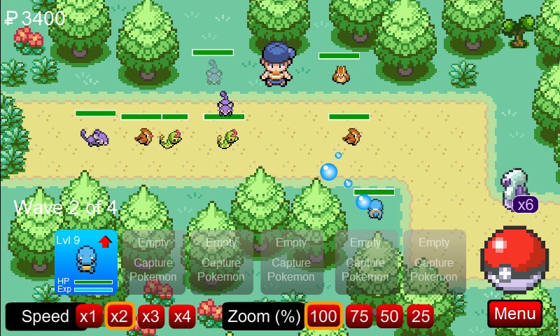 Pokemon tower defense 3 sam games