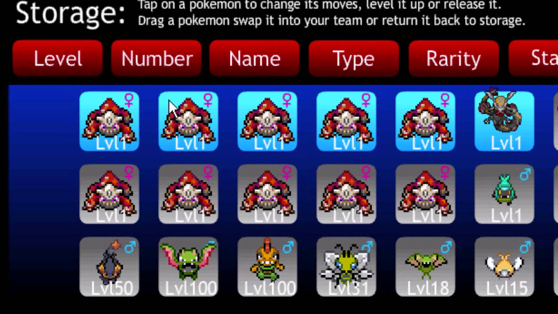 pokemon tower defense hacked all shiny