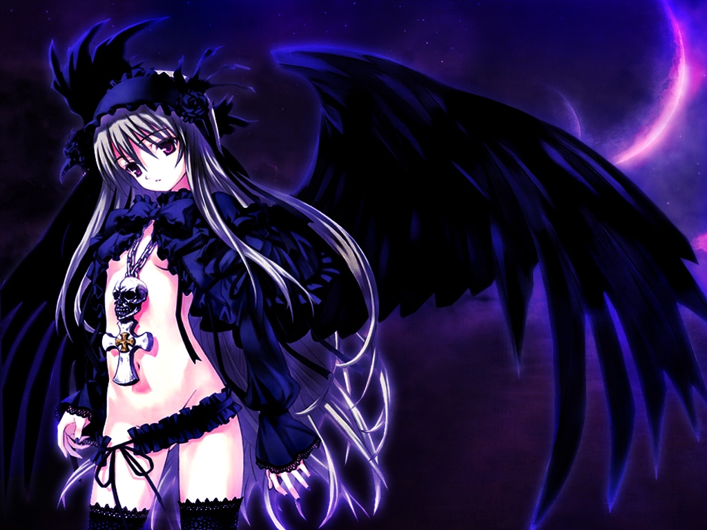 Anime Dark Angel Girl 4 Desktop Background Animewp Com
